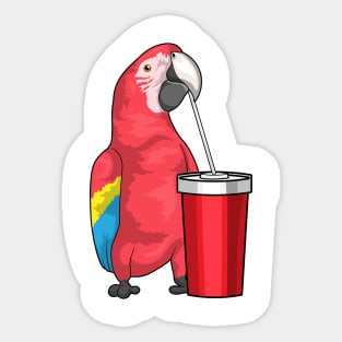 Parrot Drinking mug Sticker